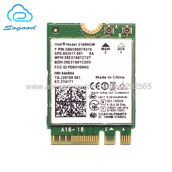 Intel 3168 AC 3168NG NGFF 802.11 ac Bluetooth 4.0 kartasi uchun 2.4 g/5GHz tarmoq kartasi uchun 852511-001