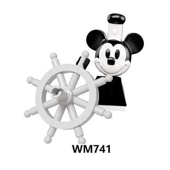 Vm6066 VM6060 Disney qurilish bloklari Buzz Lightyear Mickey Anime sichqoncha Vinni multfilm Mini harakat o'yinchoq g'ishtlari bolalar sovg'asi VM6066