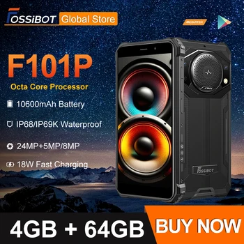FOSSiBOT F101 P Octa Core yoshgina smartfon,10600mah, 4GB 64GB uyali, 24mp kamera, 5.45 