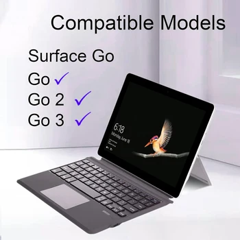 Microsoft Surface Go2/3 seriyali rangli yoritilgan/yoritilmagan simsiz Bluetooth klaviaturasi uchun noutbuk simsiz klaviaturasi