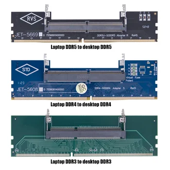 Kompyuter DIMM karta ulagichi kartaga ish stoli Xotira Adapter karta DDR3 DDR4 DDR5 SO-DIMM uchun Laptop