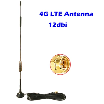 4G LTE Antenna 12dbi OMNI havo magnit bazasi 3G 2G GSM Extender Repeater Modem M2M RTU Router mobil ulanish nuqtasi uchun 3 metrli kabel