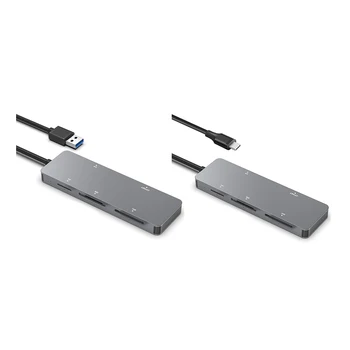 5 yilda 1 USB 3.0 USB / CFast uchun turi-C aqlli karta o'quvchi / CF/XD / xavfsiz raqamli / TF Cardreaders Splitter Adapter