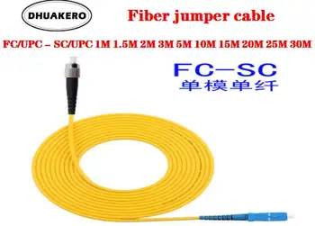 bepul yuk AB58 10 dona / Lot FC / UPC-SC / UPC SM 3mm optik tolali Jumper kabel yagona rejimi kengaytirish Patch shnuri