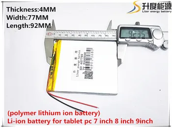 Yangi batareya 5500mah Li-ion Tablet pc batareya uchun 7,8,9 yuqori sifati bilan inch tablet PC 3.7 V polimer lithiumion batareya