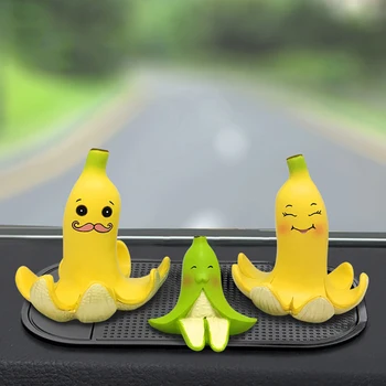 Avtomobil Bezaklar Cute Qatronlar Dolphin Banan Figurines Dashboard Bezatish Tuyulsada Lovely Banana Man Dolls Bosh Sahifa Avto Aksessuarlar