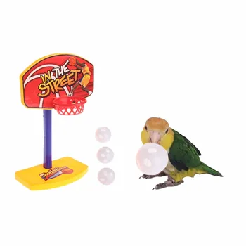 Finch Parrot Desktop basketbol Budgie Cockatiels Y5GB uchun Bird Desktop basketbol o'yinchoq Parakeet Intelligence Training Game