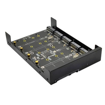 Metall Case 4/5 port B+M asosiy M. 2 SATA SSD uchun 3.5