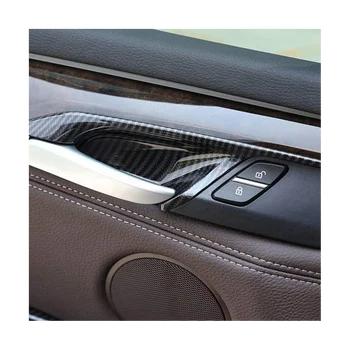 4x5 F15 X6 F16 2014-2018 qo'ltiq paneli ramkasi dekorativ stiker uglerod uchun dona avtomobil ichki eshik tutqichi kosasi trim qopqog'i