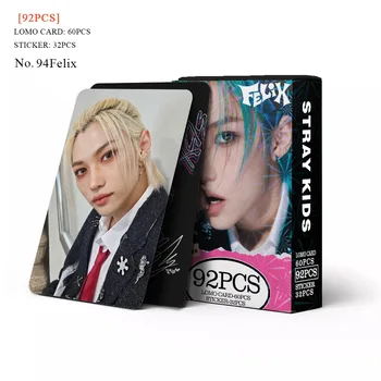 92Pcs / Set Kpop Stray Kids Photocards albom LE-STAR Lomo Cards HD chop etish Foto karta otkritka Felix Hyunjin Fans Collection sovg'a