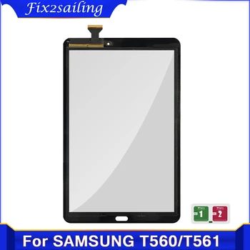 Samsung Galaxy Tab E 9.6 SM-T560 SM-T561 T560 T561 sensorli ekran paneli Digitizer sensori Old shisha zaxira qismlari uchun yangi