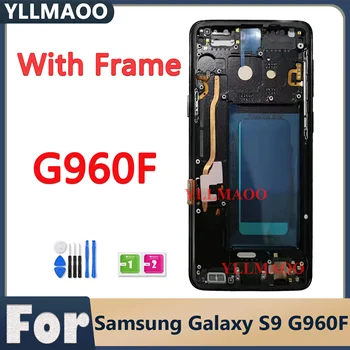Samsung Galaxy S5.8 G9 G960F G9600 LCD displeyi uchun yuqori TFT 9600 LCD displeyi sensorli ekranli Raqamlashtirgichni almashtirish bilan