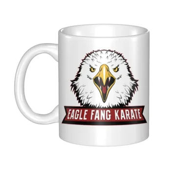 Custom Eagle Fang Karate Cobra Kai Mug DIY klassik Tv filmlar Ceramic choy sut qahva chashka ochiq ish lager stakan va krujkalar