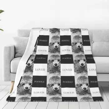 Poodle Lover Blanket Fleece qishki hayvon iti ko'p funktsiyali Super issiq otish choyshablari uchun choyshab ofis choyshablari