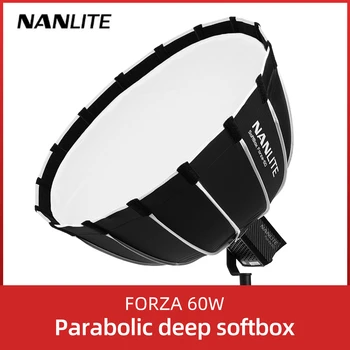 NANLITE portativ 60CM tez tez o'rnatish chuqur parabolik Softboxfor Forza 60 Softbox (EC-FZ60)