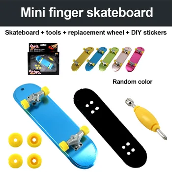Mini Fingerboard Barmoq Skeytbordlari O'yinchoq Professional Fingerboards Barmoq O'yinchoq To'plami Mini Skeytbordlar Se
