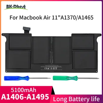7.6 MacBook Air uchun V A1495 Laptop batareya almashtirish 11 Inch A1370 A1406 5100 Ma Notebook Laptop batareya