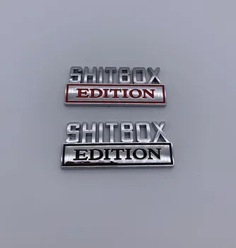 20x 3D ABS Emblem SHITBOX EDITION nishoni avtomobil quyruq tomoni stiker aksessuarlari