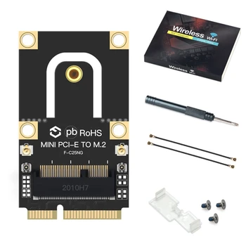 Yangi-M. 2 NGFF uchun mini PCI-E (Pcie+USB) adapteri M. 2 uchun AX200 uchun simsiz simsiz simsiz karta 9260 8265 noutbuk uchun