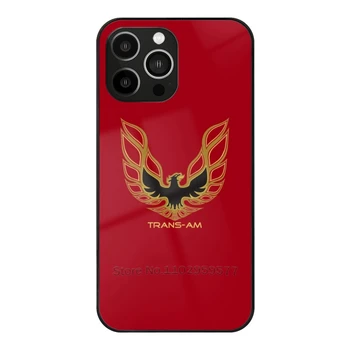 Iphone uchun Trans-Am Firebird Temperli shisha Case 14 13 12 11 Pro Xs Max Mini XR 8 7 6S 5s Case Trans Am Firebird Avto