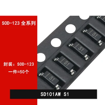 50PCS SD101AV/103AV / BV S1 S4 S5 SD103V S6 SMD Schottky diod SOD-123