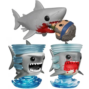 Funko Pop televizor Sharknado # 134 Shark vinil harakat shakl o'yinchoqlar bolalar uchun Collectible Doll o'yinchoqlar sovg'alar