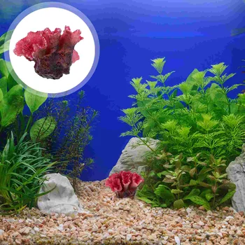 Akvarium rif bezaklari-tank uchun sun'iy marjon dekorativ Akvarium rif bezaklari 7 x 6 x 5