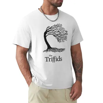 Triffids daraxti va qora daraxtdagi logotip-Martin P Keysi futbolkasi grafik futbolkalar kulgili futbolka qisqa futbolka erkaklar futbolkalari