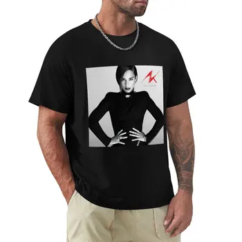 Alicia Keys qiz on fire T-Shirt tez quritish blankalar tekis t shirts erkaklar