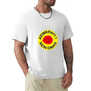 Atomkraft? Nein Danke T-Shirt customizeds boys oq erkaklar paxta uchun bojxona futbolkalari