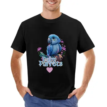 Baby Parrots 1-matn T-Shirt boys oq t shirts plus hajmi t shirts ter shirts, erkaklar