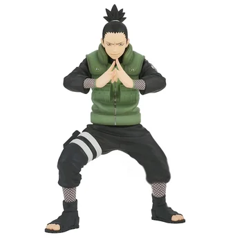 Bandai Naruto Anime 17cm rasm Nara Shikamaru harakat figurasi PVX kolleksiyasi model bezaklari Rojdestvo bolalar o'yinchoqlari bolalar uchun sovg'a