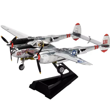 1: 72 Scale Amerika hujum Millitar P-38j p38 Lightning Fighter Simulasyon qotishma tayyor samolyot Model yig'ish sovg'a tuyulsada