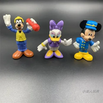 Disney Harakat Raqamlar Mickey Minnie Daisy Donald Duck Goofy Artikulation Model Qo'g'irchoq O'yinchoq Yig'ish Bezaklar Bolalar Sovg'alar