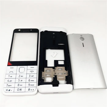 Nokia 230 230DS RM-1172 RM-1126 uchun yangi to'liq to'liq mobil telefon korpusining qopqog'i + inglizcha klaviatura