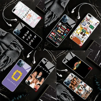 IPhone uchun G9 do'stlar Season TV shisha Case 15 14 Plus 13 12 11 X XS XR Pro Max Mini 8 7 Plus