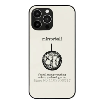 IPhone uchun Mirrorball Temperli shisha Case 14 13 12 11 Pro Xs Max Mini XR 8 7 6S 5s Case Mirrorball Mirrorball folklor