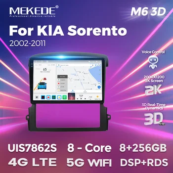 KIA Sorento BL uchun MEKEDE M6 Pro Plus AI ovozli simsiz CarPlay Android Avto Radio 2002 - 2011 4G LTE avtomobil Multimedia GPS BT5. 1