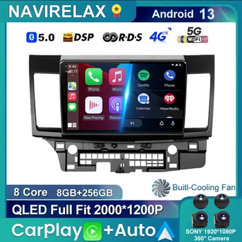 Android 13 Mitsubishi Lancer uchun hech qanday DVD SVK DSP Carplay 2007-2012 avtomobil radio Multimidia Video Player navigatsiya GPS 2din BT 2 Din