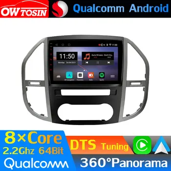 Mercedes Benz Vito uchun Qualcomm 8core Android avtomobil Media 3 Vt 447 2014-2020 GPS 360 panoramali Radio CarPlay HDMI 4G simsiz DTS HIFI