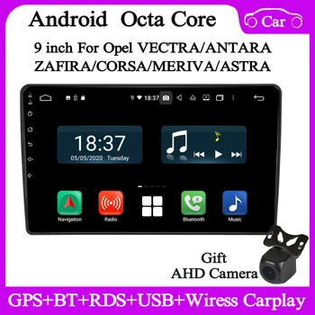Opel VECTRA ASTRA ZAFIRA ANTARA CORSA gps navi audio stereo carplay Avto headunit uchun 9 dyuymli Android avtomobil radio multimedia pleer