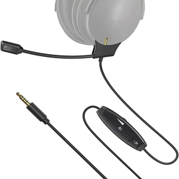 Bo SE QC35 I II uchun mikrofon kabeli ovoz balandligini boshqarish va kompyuter uchun ovozni o'chirish tugmasi bilan PS4 PS5