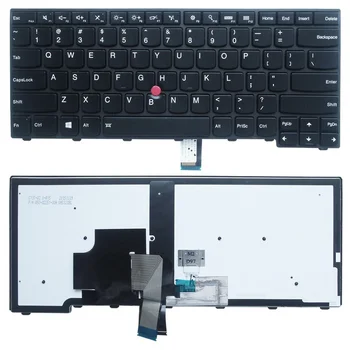 Lenovo ThinkPad L440 L450 l460 L470 T431S T440 T440P T440S T450s E440 E431S T460 Backlight uchun yangi AQSh klaviatura orqadan yoritilgan