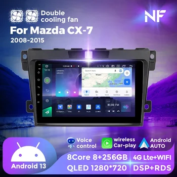 Mazda Cx-7 CX7 uchun QLED ekran Carplay Android Avto avtomobil Radio 2008 - 2015 Multimedia Video Player DSP