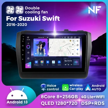Suzuki tez uchun 2016-2020 avtomobil Radio Multimedia futbolchi Carplay Avto 4G to'liq Netcom 8 core 8g+256G katta sensorli ekran Android 13