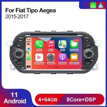 Carplay Avto Android 11 Fiat Tipo Aegea Egea uchun avtomobil Radio 2015 2016 2017 Jeep Neon GPS DVD CD Video Player Stereo DSP RDS uchun