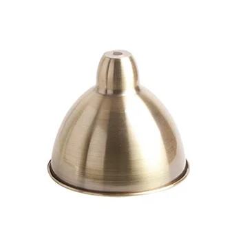 1-Pack Vintage bronza metall Abajur minimalist Nordic Pol lampasi uchun almashtirish soyasi stol lampalari boshqa mos lampalar