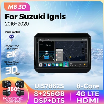 Suzuki Ignis uchun M6 Pro 2K 2016 - 2020 avtomobil radiosi Multimedia Stereo Autoradio Android Avto DSP simsiz Carplay navigatsiya GPS 4G