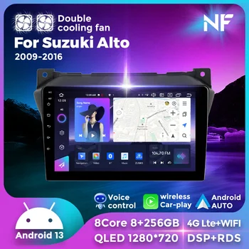 Suzuki Alto uchun NF yangi Android HD sensorli ekranli avtomobil Radio Multimedia pleer 2009-2016 Carplay Auto 4G to'liq Netcom 8 yadroli Stereo