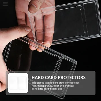 2dona savdo Card Protector holatlar aniq plastik beysbol karta egalari o'yin karta valiylar